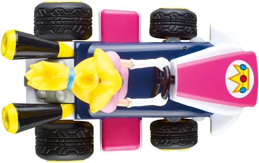 Carrera RC Mario Kart Mini RC Peach, For Children and Adults, Boys & Girls, Unique Original Licence, Instant Driving Fun with Ready to Run, Authentic Mario Kart Experience