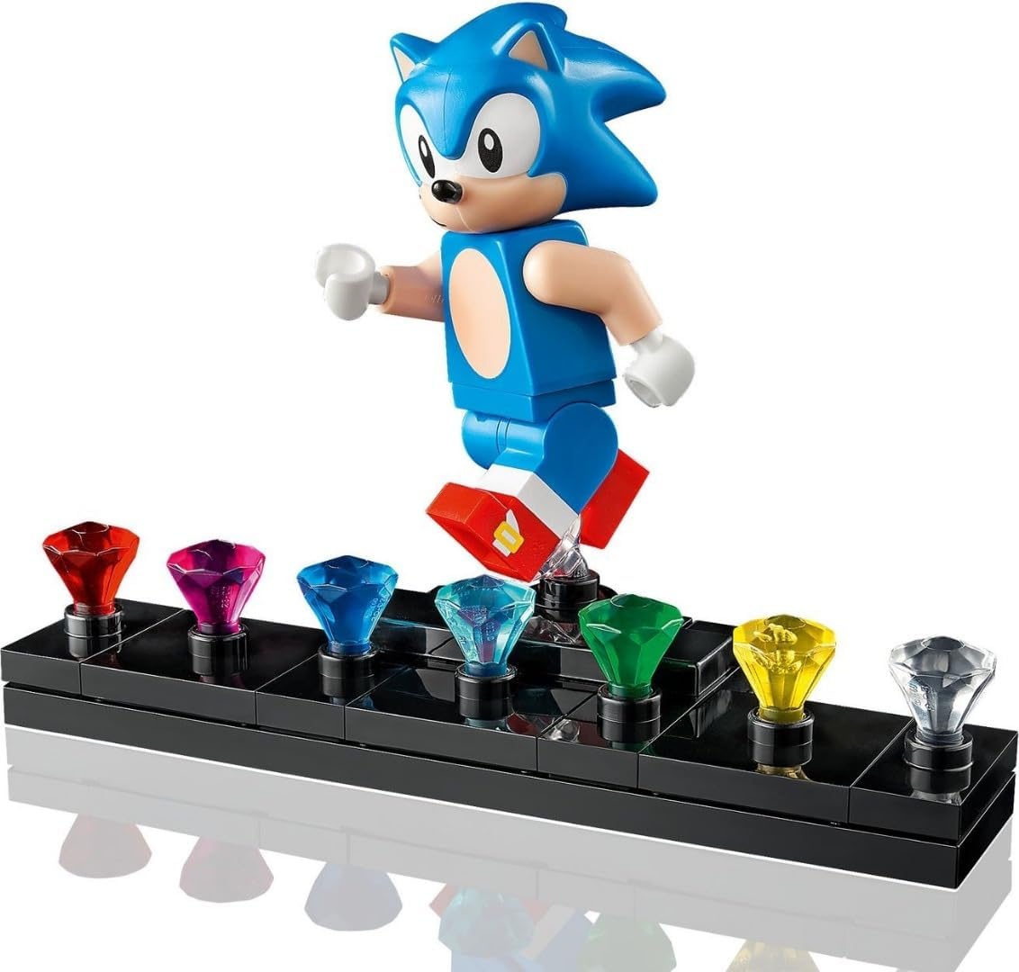 LEGO Ideas 21331 Sonic The Hedgehog - Green Hill Zone Set with Dr. Eggmann, Egg-Mobil and More Figures, Gift Idea for Adults