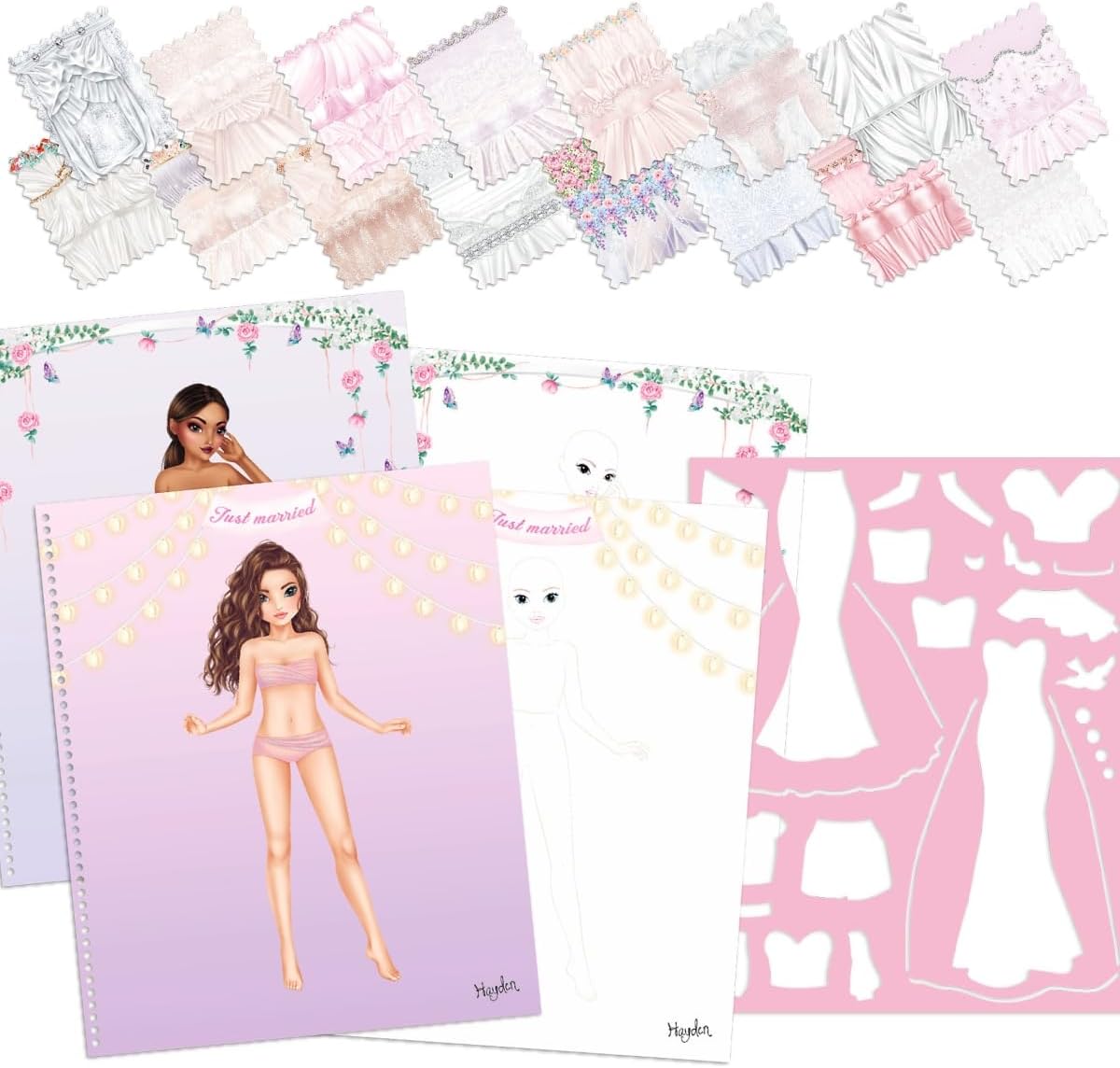 TOPModel Create Your Wedding Colouring Book + Stickerworld Ballet