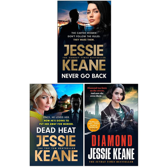 Jessie Keane 3 Books Set ( Dead Heat, Never Go Back, Diamond )