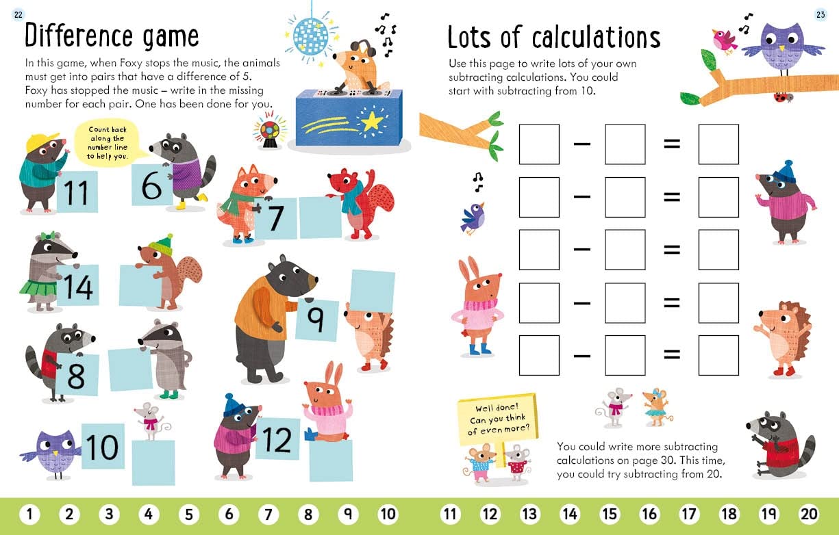 Usborne Workbooks Subtracting 5-6