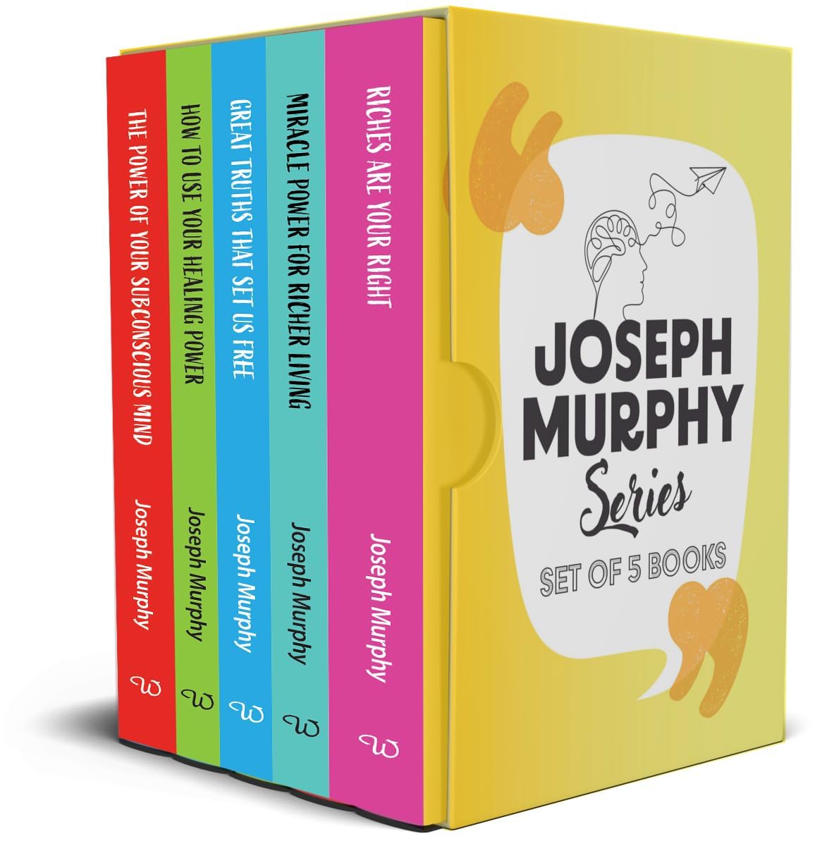 Joseph Murphy Box Set (Set of 5 Books) (The Power of your Subconscious Mind, Riches Are Your Right, Miracle Power for Richer Living, Great Truths That Set Us Free, How to Use Your Healing Power)