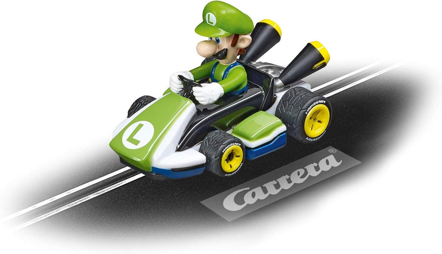 Carrera - 20065020 First Mario Kart Luigi Racing Car I Scale 1:50 I Racing Car First I For Children from 3 Years and Adults