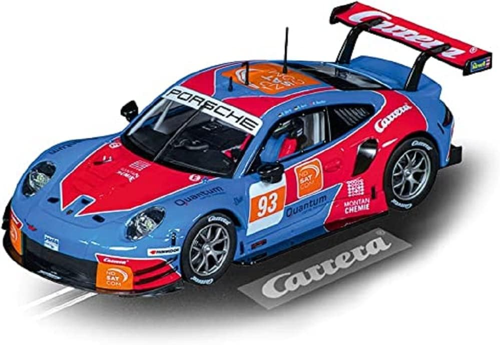 Carrera - 20023949 - Digital 124 Porsche 911 RSR "Carrera No.93 Slot Car for Carrera Racing Track with Front, Rear & Brake Light I With Porsche Licence Ready to Race I Scale 1:24 I Individually