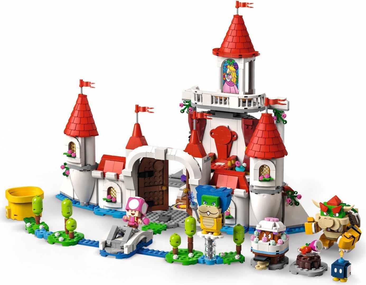 LEGO Super Mario Mushroom Palace - Expansion Set, Toy to Combine with Starter Set, Time Block with Bowser, Ludwig, Toadette and Gumba Figure, Gift for Boys and Girls 71408