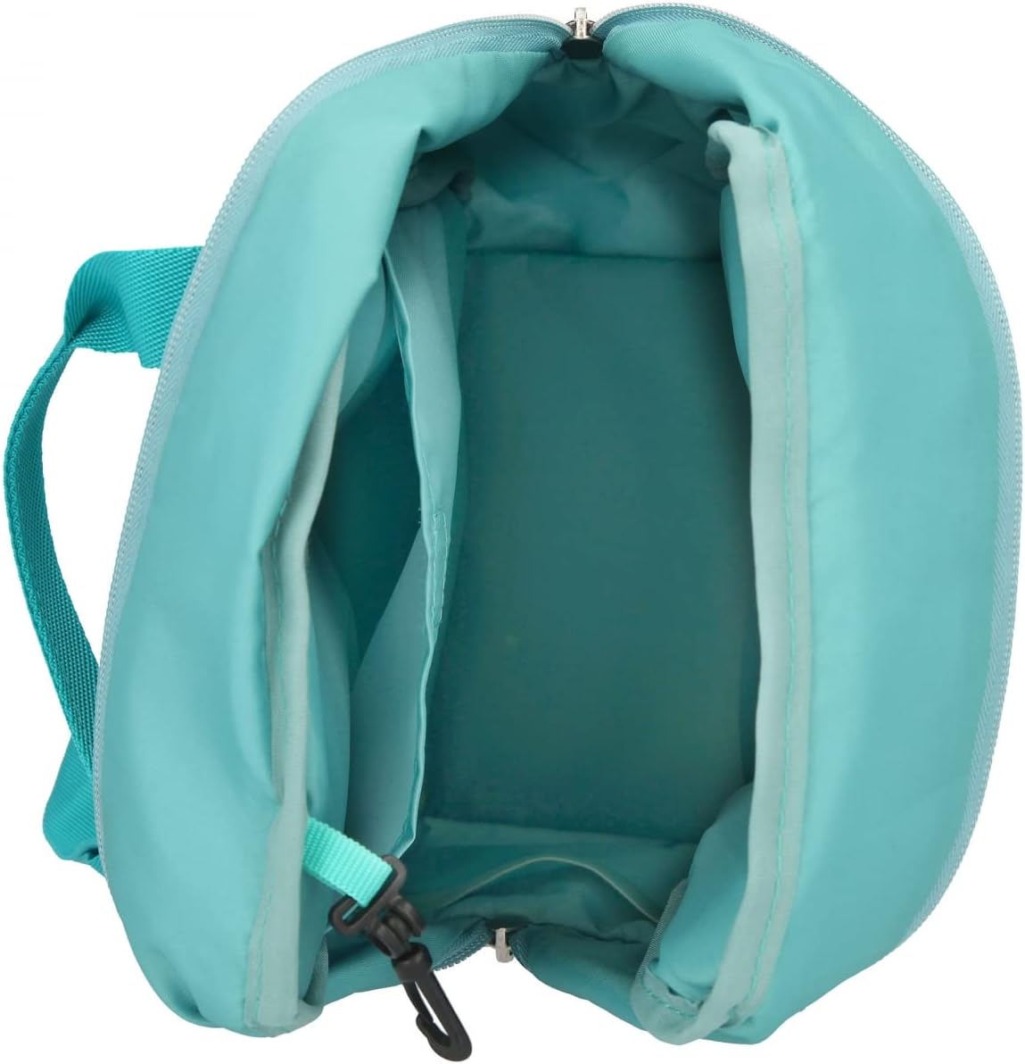 Depesche 11678 TOPModel Dragon Love Small Backpack in Dragon Design and Shimmering Dragon Skin Pattern, Backpack in Turquoise with Large Main Compartment, Front Pocket and Adjustable Straps,