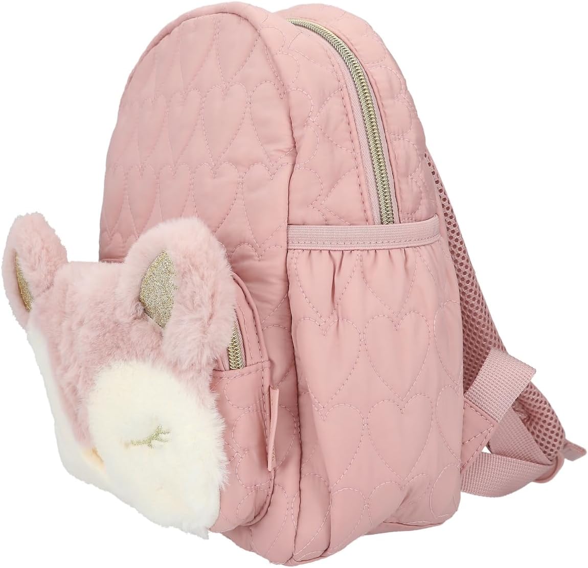 Depesche 12573 Princess Mimi Wild Forest Backpack with Plush, Deer Face and Ears, Bag with Zip