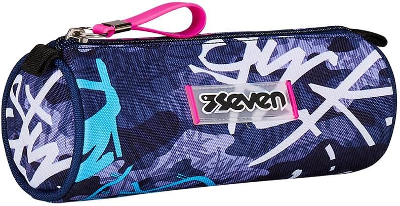 Seven Purple and Pink Pencil Case One Compartment Zipper Opening Kids Teens Purple School School, Purple, School