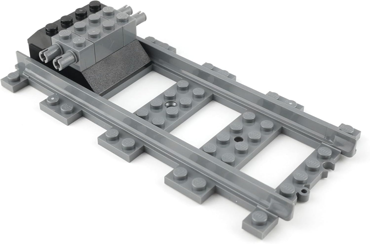 Lego® City Railway Buffer with Straight Rail (from 60198) - Extension Set for Lego® City Railway | Original Lego® Accessories for Lego® Model Making and Extension