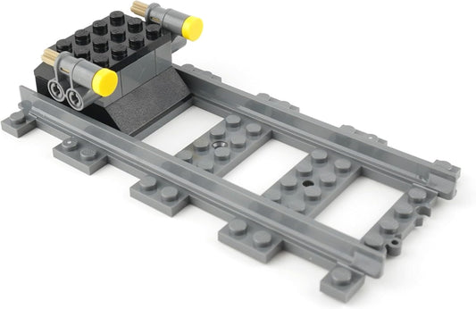 Lego® City Railway Buffer with Straight Rail (from 60198) - Extension Set for Lego® City Railway | Original Lego® Accessories for Lego® Model Making and Extension