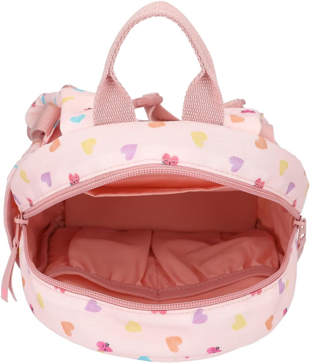 Depesche 12804 Princess Mimi Kitty Love Backpack in Pink with Cat Face and Ears, School Bag with Adjustable Straps and Pendant