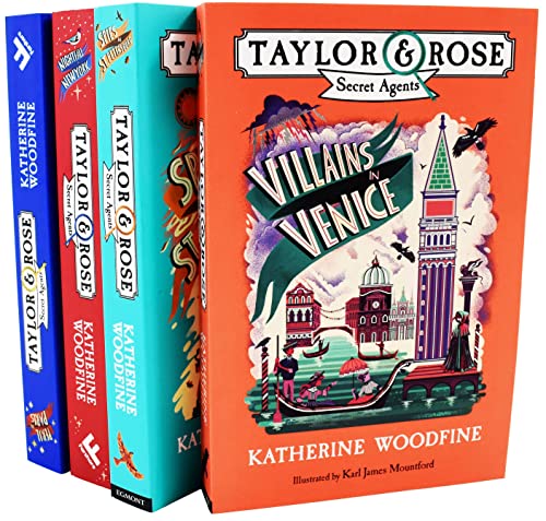 Taylor & Rose Secret Agents Series 4 Books Collection Set By Katherine Woodfine- Ages 9-14