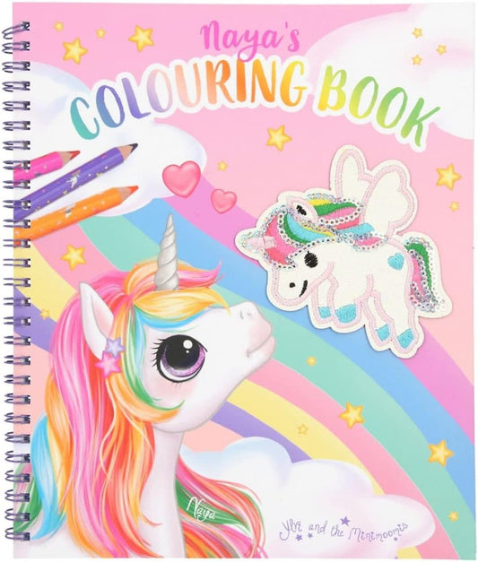 Depesche 11580 Ylvi Colouring Book with Unicorn Sequins, Colouring and Sticker Book with 40 Pages for Colouring and Colouring, Includes Numerous Stickers, Approx. 24 x 20.5 cm