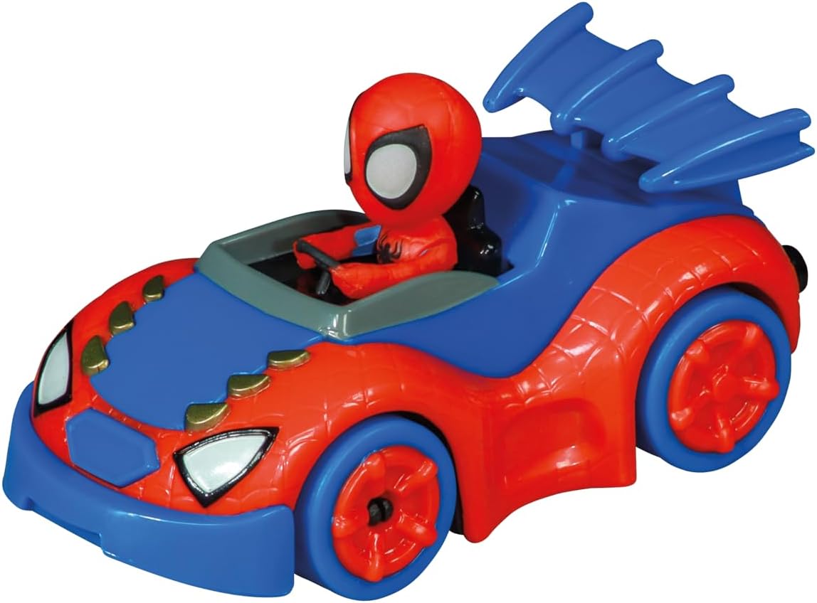 Carrera - 20063050 - Carrera First I Spidey Go Webs Go Race Track Set I Car for Racetrack | Racetracks and Licensed Slot Cars | Up to 2 Players | For Children from 3 Years and Adults