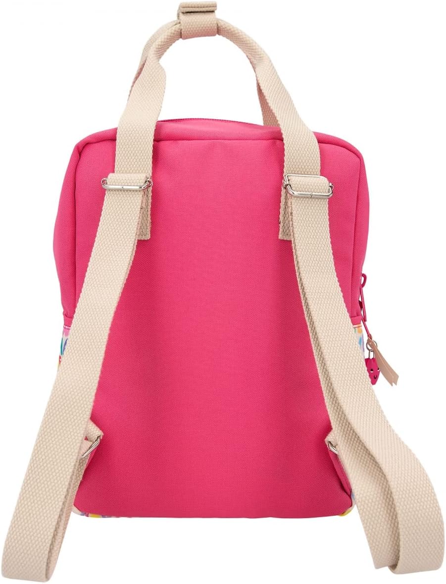 Depesche 11972 TOPModel SelfLove Backpack for Children with Model Motif, Colourful Font Design, Pink Bag with Adjustable Straps and Pendant