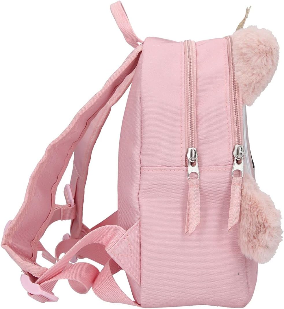 Depesche 11466 Princess Mimi Backpack Cat Lou Children's Backpack with Fluffy Soft Plush Ears and Paws, Approx. 26 x 21 x 10 cm