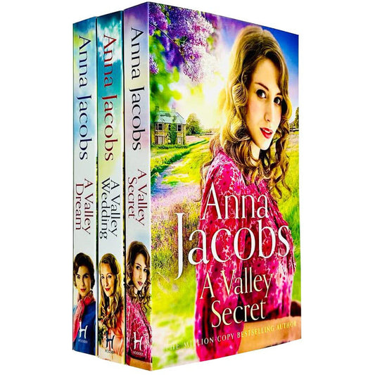 Anna Jacobs Backshaw Moss Series 3 Books Collection Set (A Valley Dream, A Valley Secret, A Valley Wedding)