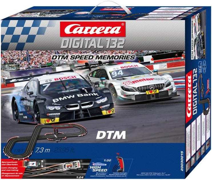 Carrera Digital 132 I DTM Speed Memories Race Track Set | Racetracks and Licensed Slot Cars | Up to 6 Players | For Boys & Girls from 8 Years & Adults