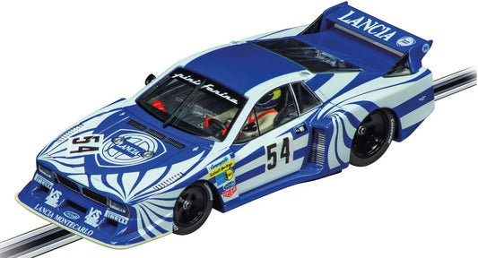 Carrera - 20032030 - Digital 132 Lancia Beta Montecarlo Turbo No.54 6h Silverstone 1980 | Slot Car Ready to Race | Ideal for Children and Adults | Scale 1:32 Replica with Light Function