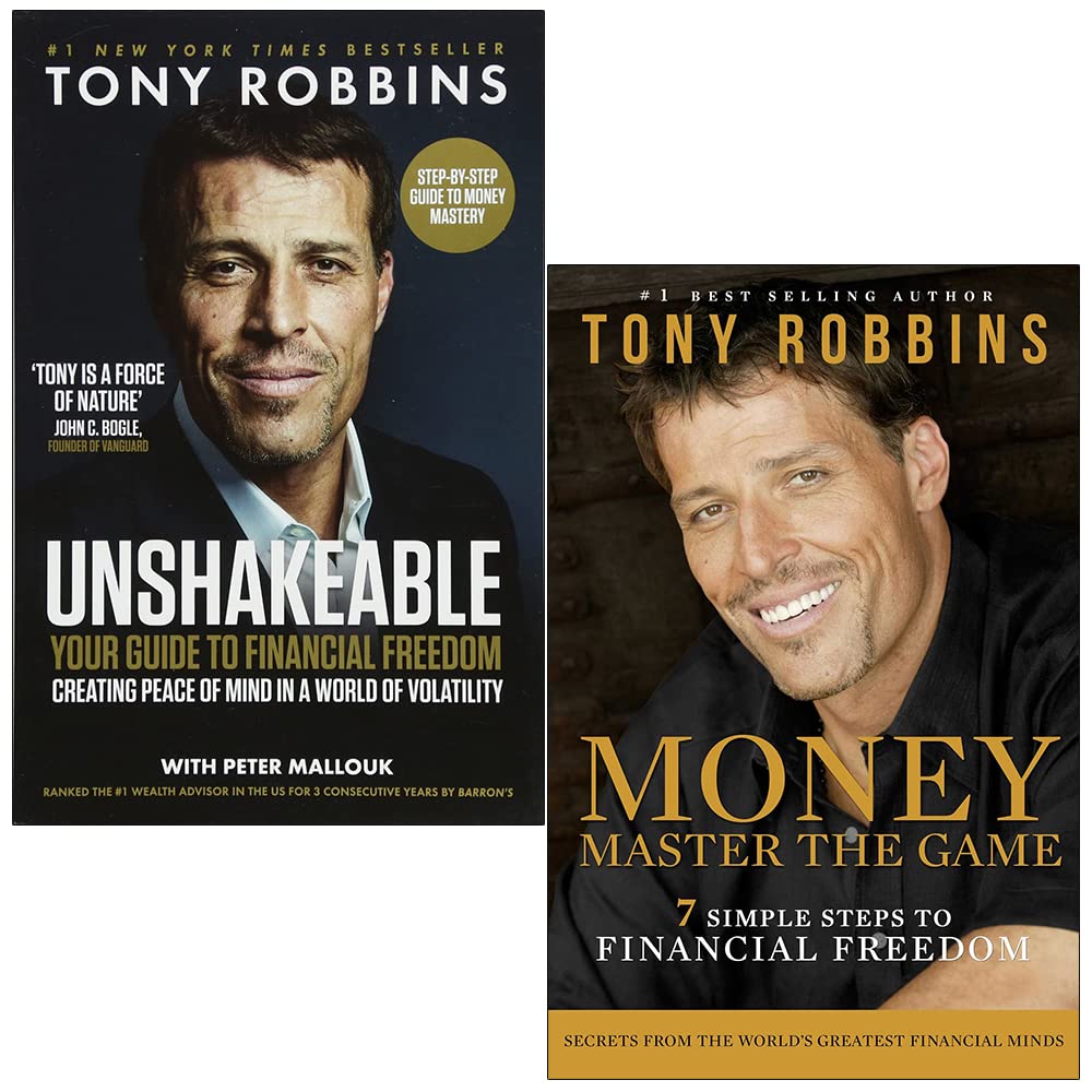 Tony Robbins Collection 2 Books Set (Unshakeable Your Guide to Financial Freedom & Money Master the Game)