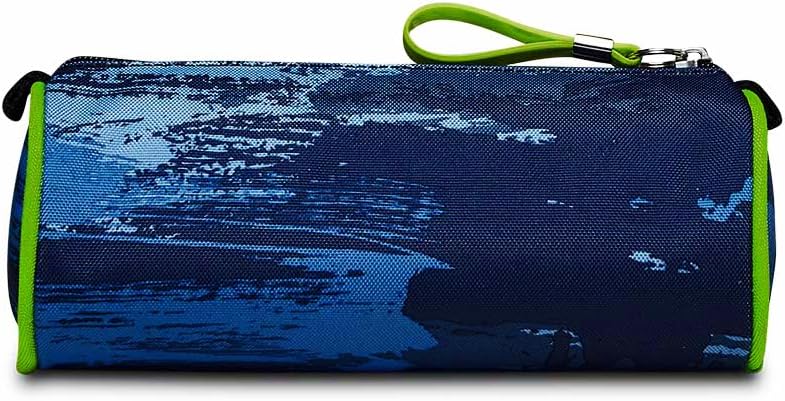 Seven Pencil Case for Stationery, Pencil Case for Pens, Ballpoint Pens, Children, Girls & Boys, Primary School, Wet Colour Boy, blue, School