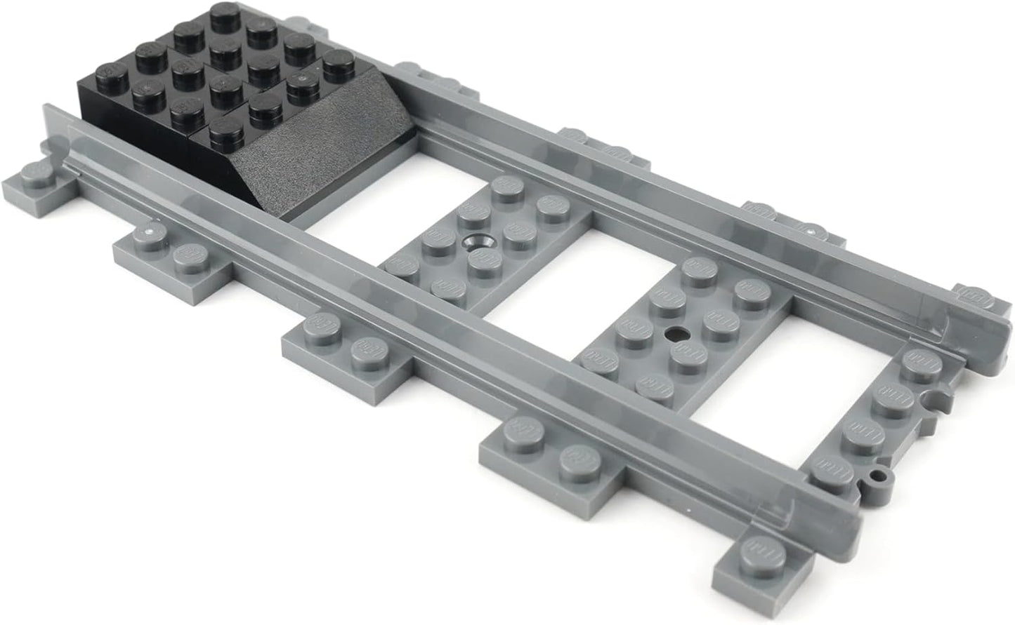 Lego® City Railway Buffer with Straight Rail (from 60198) - Extension Set for Lego® City Railway | Original Lego® Accessories for Lego® Model Making and Extension