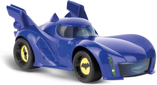 Carrera First RC Batwheels Bam, 2.4 GHz, Original Licence, for Children from 3 Years, LED Lights and Sound Effects, Batman Toy Figure Included, Easy to Control