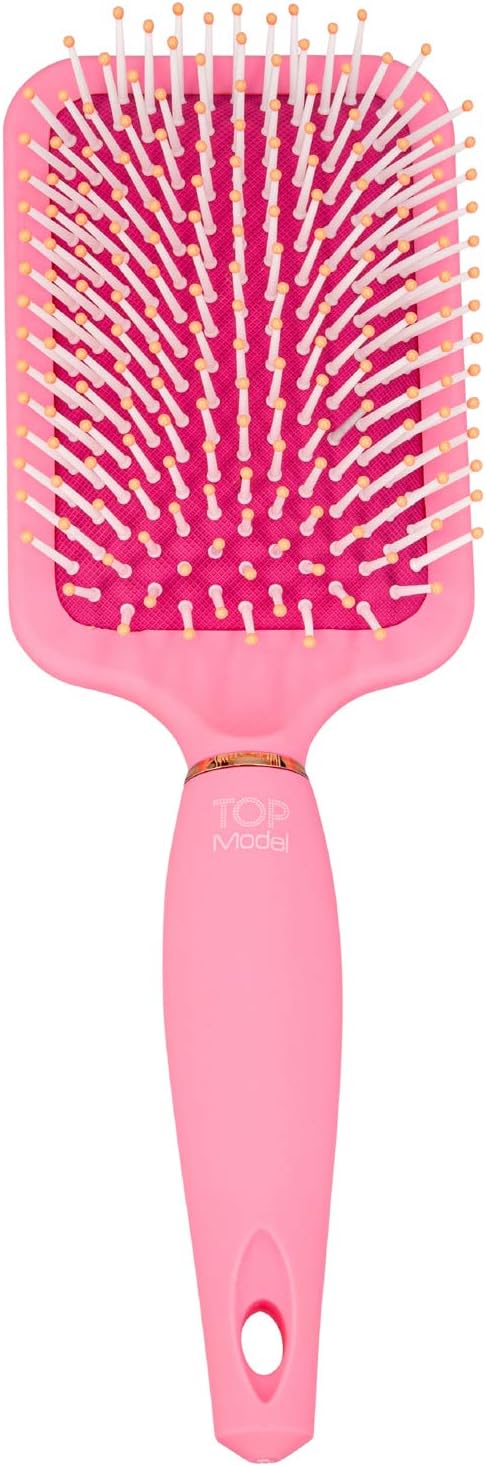 Depesche TOPModel 10957 Hairbrush, Paddle Brush with Soft Touch Surface, Περίπου. 4,2 x 8,3 x 26 cm, Ποικιλία χρωμάτων 