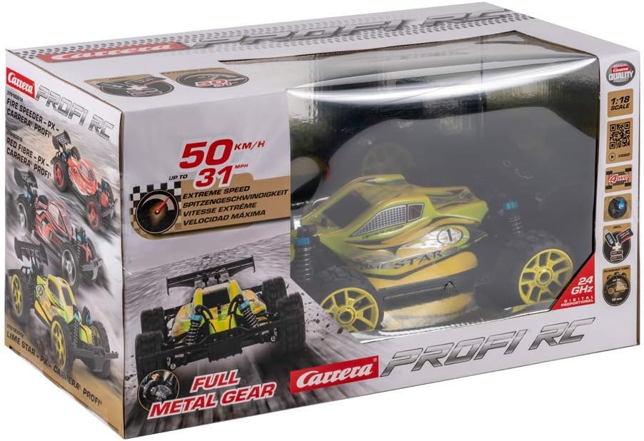 Carrera RC PROFI Lime Star PX 370183012 Remote Controlled Professional Car