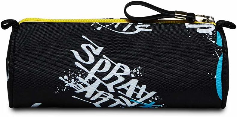 Seven ABSTRACT GRAFFITY BOY Pencil Case, Pencil Case for Stationery, Pen Case, Children, Girls & Boys, Primary School, black, School