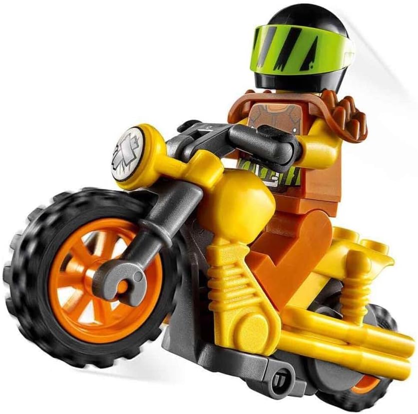 LEGO 60297 City Stuntz Power Stunt Bike Set with Flywheel Powered Motorcycle and Racer Wallop Mini Figure, Toy for Children from 5 Years