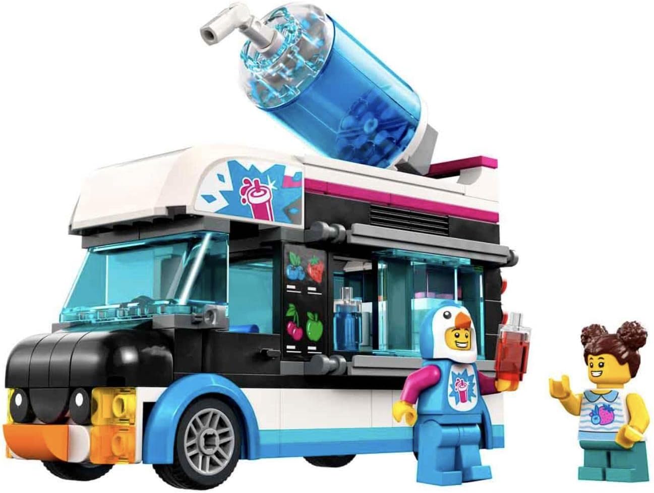 LEGO 60384 City Slushy Van, Summer Set with Vehicle Toy and Children's Figures, Construction Toy for Children from 5 Years, Gift for Girls and Boys