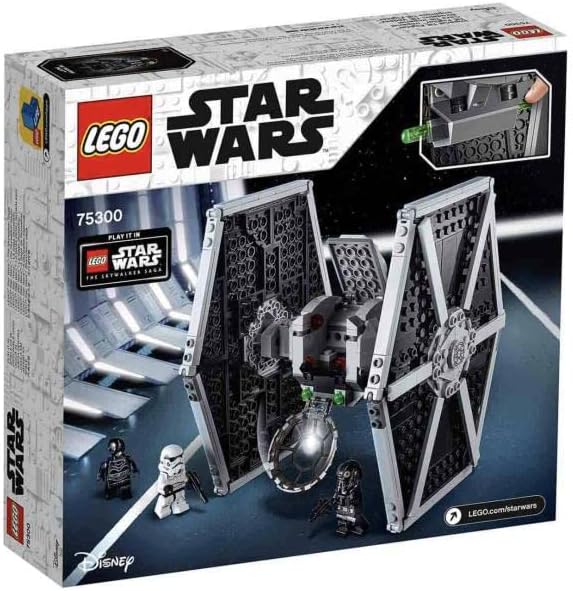 LEGO 75300 Star Wars Imperial TIE Fighter Toy with Stormtrooper and Pilot Minifigures from the Skywalker Saga