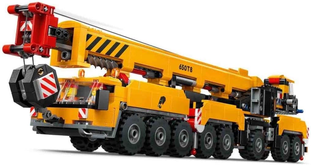 LEGO 60409 City Mobile Construction Crane, Construction Toy for Boys and Girls, Gift for Creative Children, Extendable Long Boom, 4 Construction Worker Mini Figures for Role Play