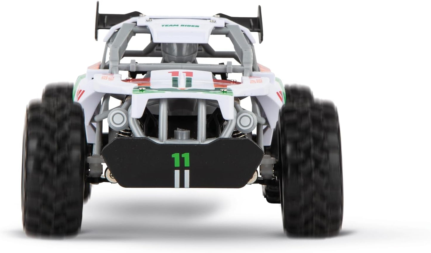 Carrera RC I 2.4GHz Team Rider I RC Buggy with Full Driving and Steering Function I Full Suspension I Pneumatic Tyres I Fun for Outdoor Adventures in the Garden or Park I Suitable for Children from 6