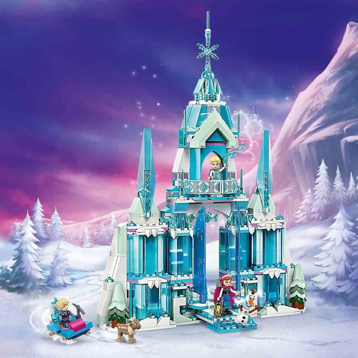 LEGO Disney Frozen Elsa's Winter Palace, Construction and Play Set for Children with Model Palace and Mini Figures Elsa and Anna, Gift for Girls, Boys and Film Fans from 6 Years 43244