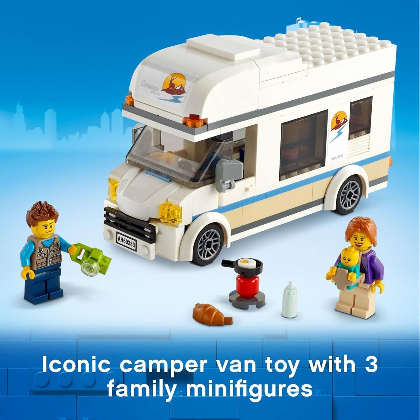 LEGO City Holiday Camper Van 60283 Building Kit; Cool Vacation Toy for Kids, New 2021 (190 Pieces)