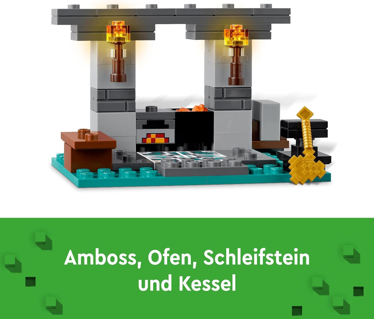 LEGO Minecraft The Armory Gaming Set with Hero Figures, Toy Weapons and Alex Figure, Action Toy for Boys and Girls, Gift for Gamers and Children from 7 Years 21251