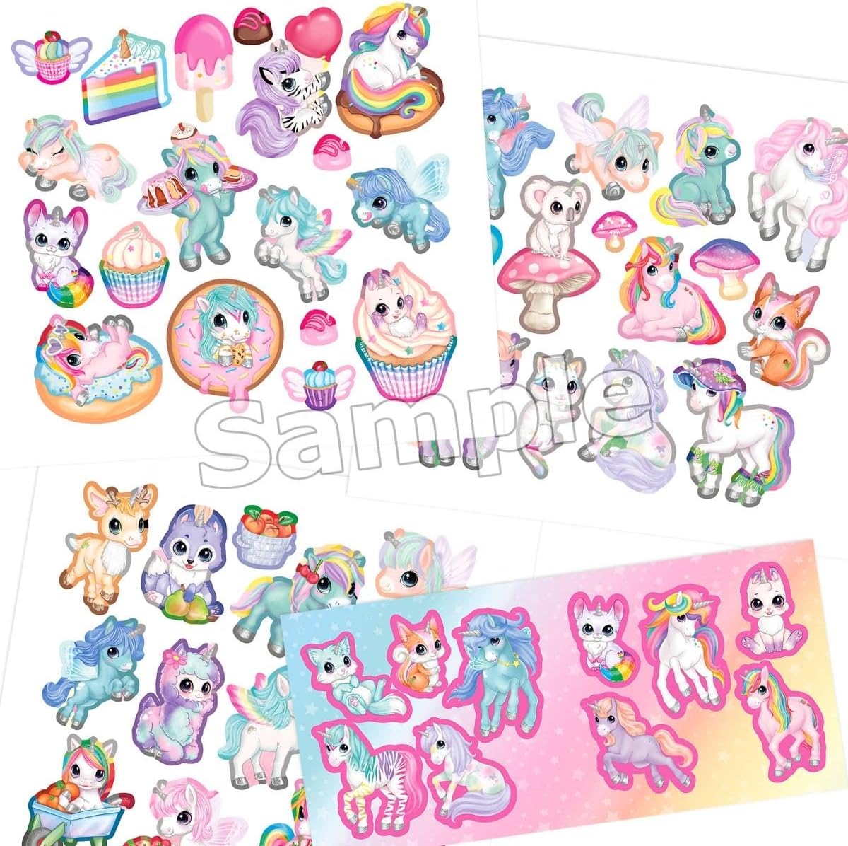 Depesche 12466 Ylvi Mini Sticker Fun Sticker Book with 12 Background Pages to Design Yourself Includes 7 Sheets of Stickers