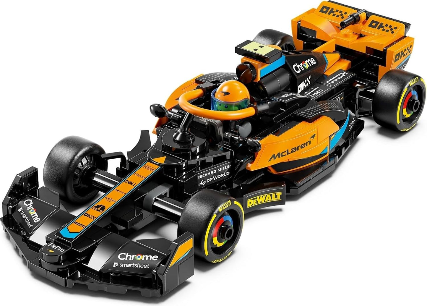 LEGO Speed Champions McLaren Formula 1 Racing Car 2023, Toy for Children from 9 Years, Boys and Girls Who Like to Play Independently, Buildable Vehicle Model, Children's Room Decoration 76919