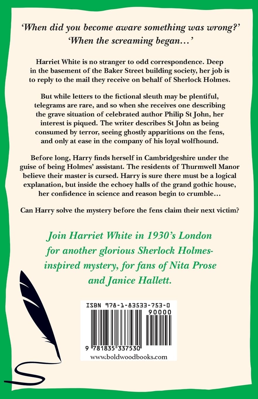 The Cursed Writer: A BRILLIANT historical cozy mystery, perfect for fans of Sherlock Holmes! (The Baker Street Mysteries, 2)