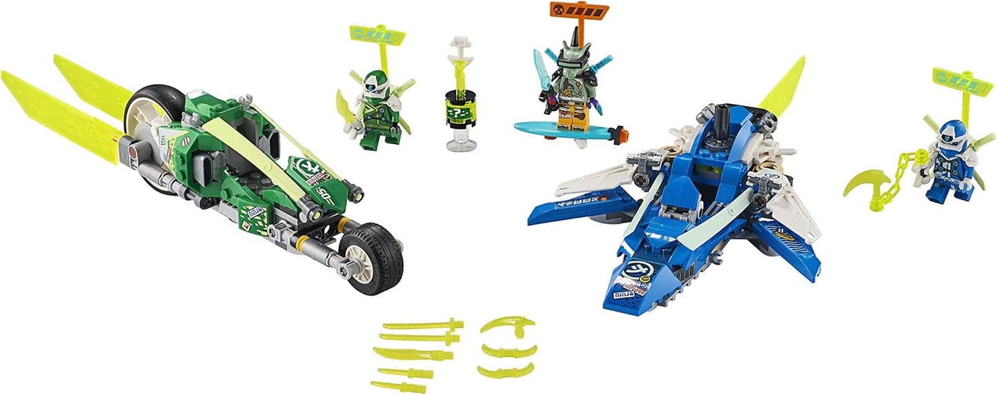 Lego 71709 NINJAGO Jay & Lloyds Power Speedster with Aeroplane and Bike Racers