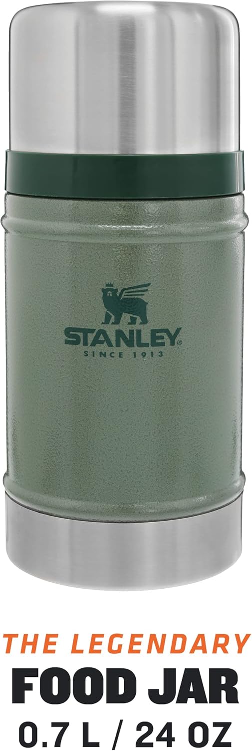 Stanley Classic Legendary Thermal Food Container - Keeps Hot for 20 Hours or Cold for 24 Hours - Stainless Steel Food Warming Container - BPA Free - Dishwasher Safe