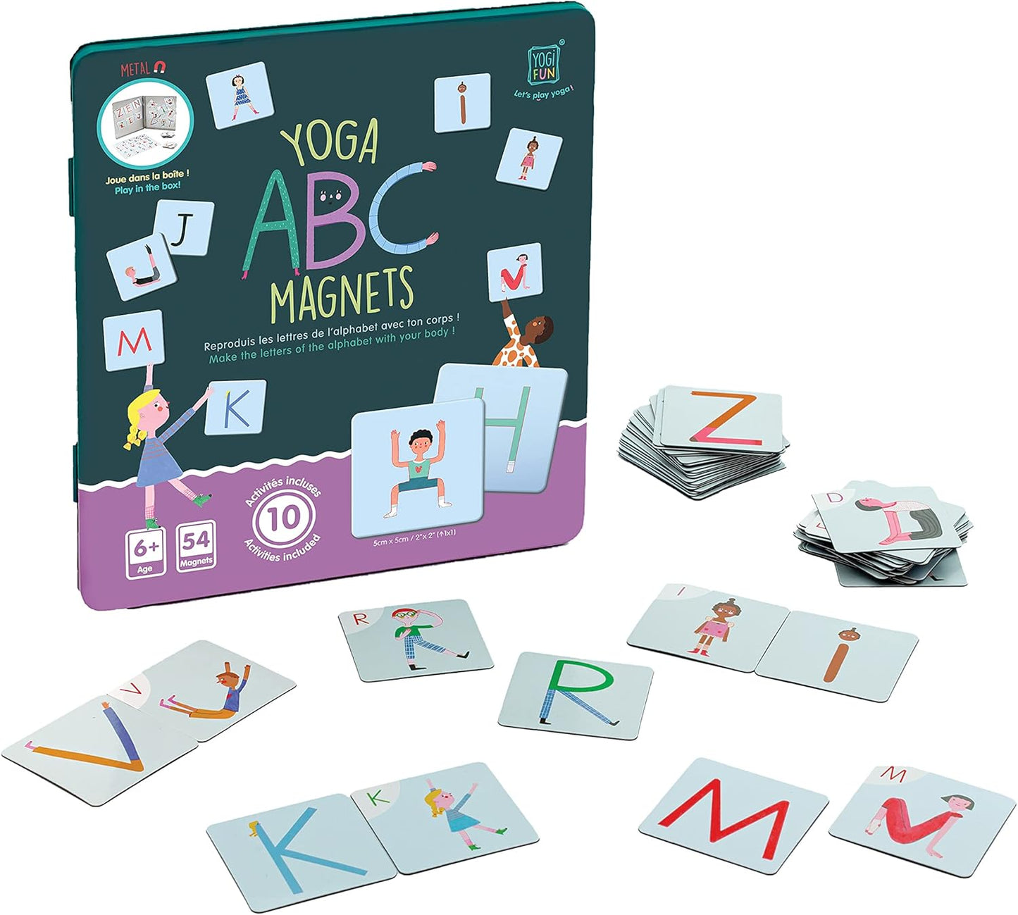 Buki France Y021 Yoga ABC Magnets