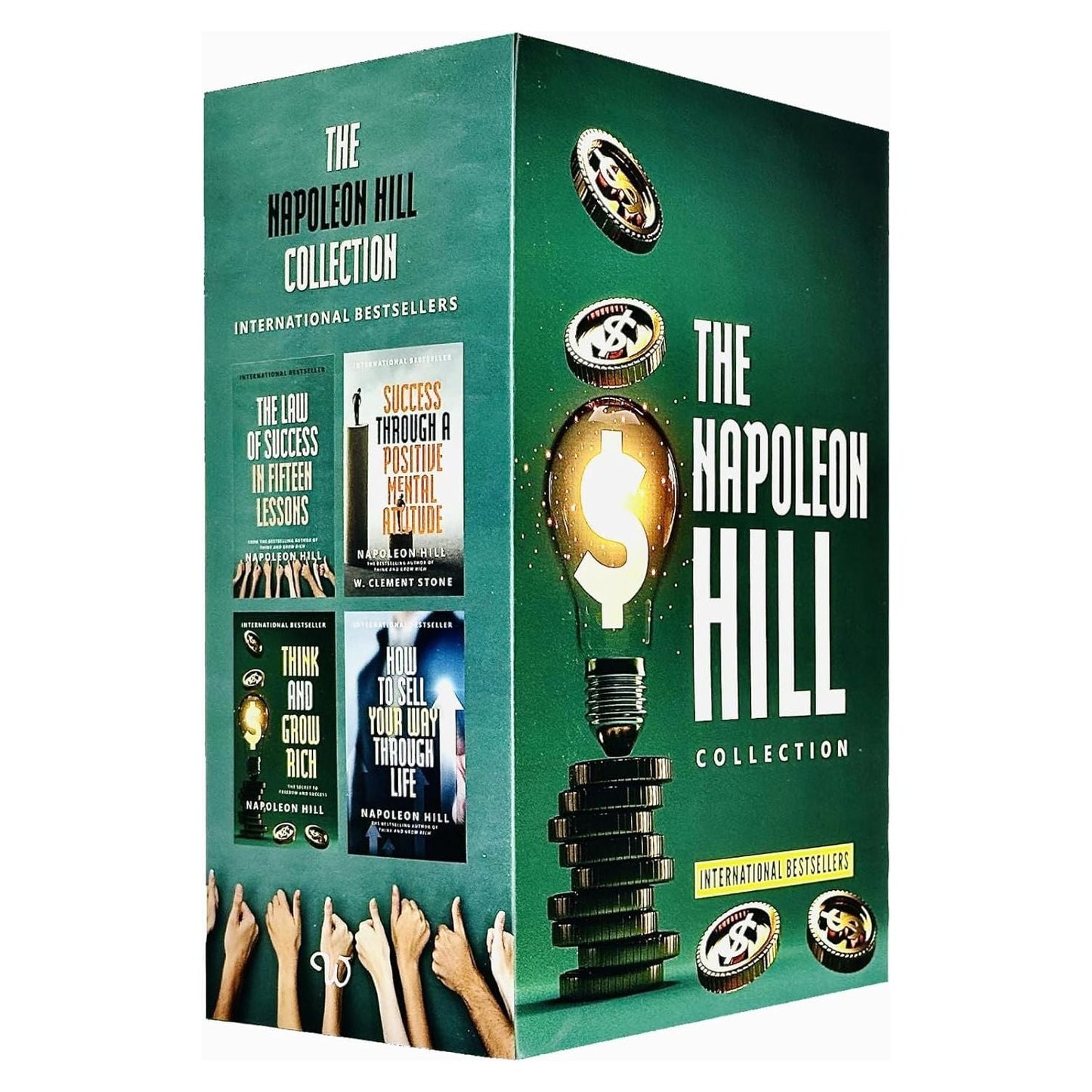 The Napoleon Hill Collection 4 Books Boxed Set(Think and Grow Rich, The Law of Success in Fifteen Lessons, Success Through a Positive Mental Attitude & How to Sell Your Way Through Life)