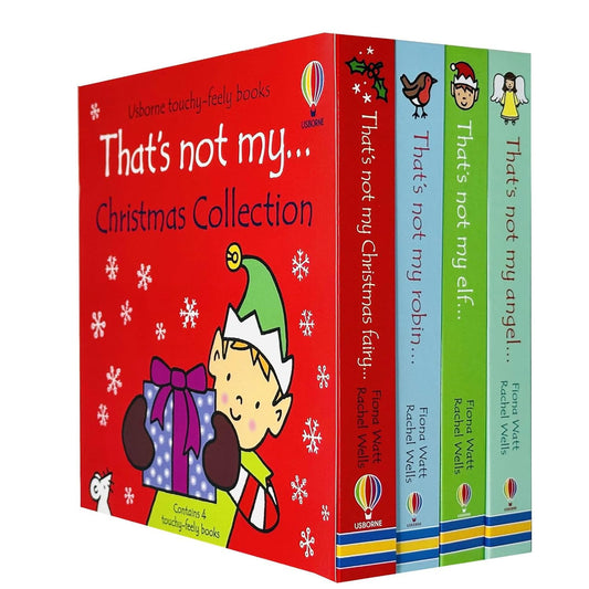 Usborne Touchy-Feely Thats not My Christmas Collection 4 Books Set (Christmas Fairy, Robin, Elf & Angel)