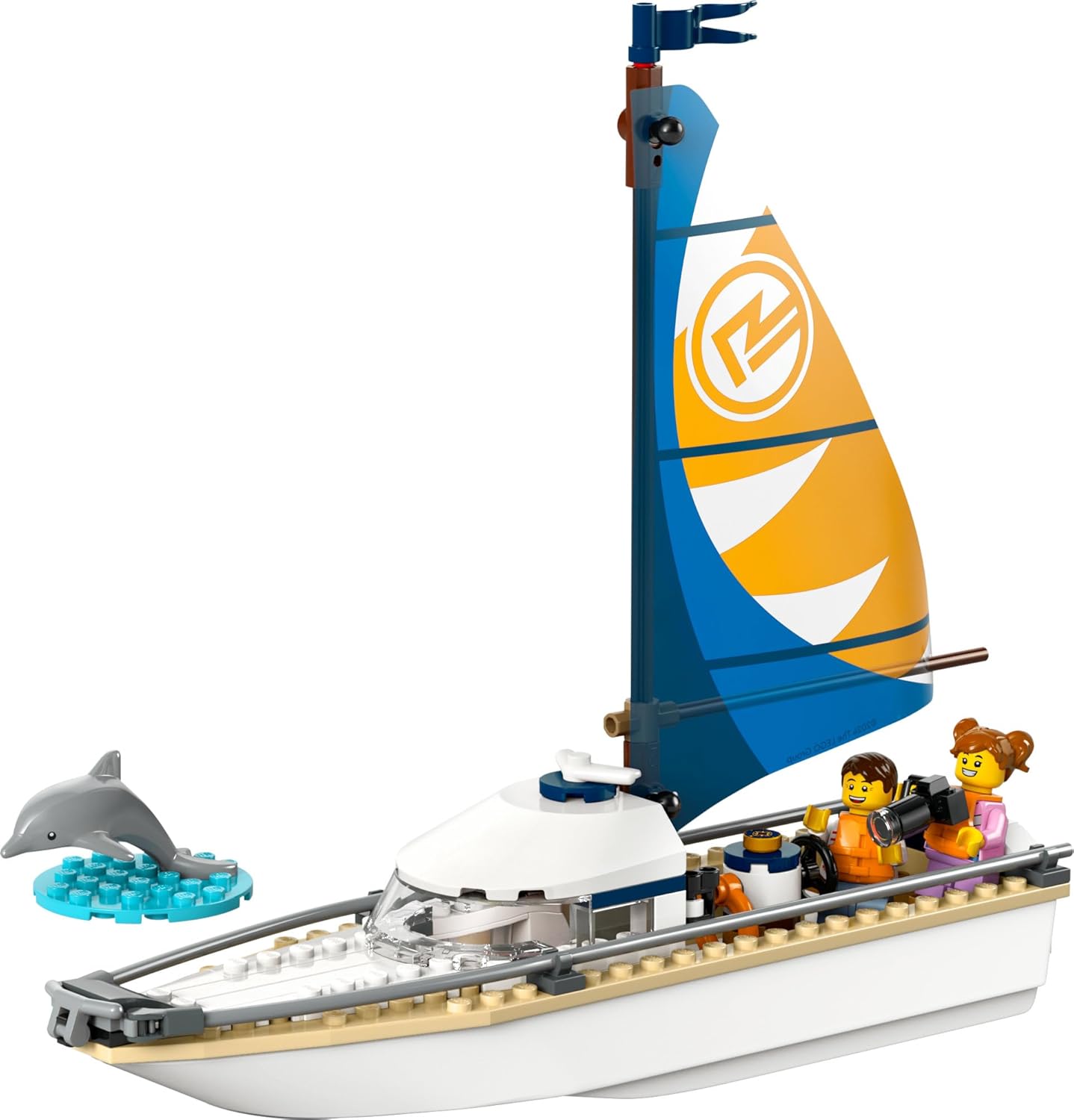 LEGO 60438 City Sailing Boat 5 102 Pieces with Dolphin