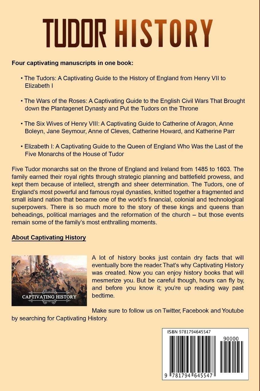 Tudor History: A Captivating Guide to the Tudors, the Wars of the Roses, the Six Wives of Henry VIII and the Life of Elizabeth I (Key Periods in England's Past)