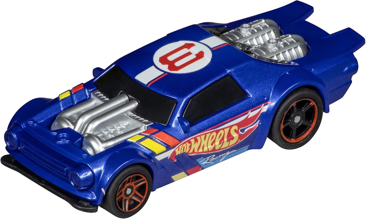 Carrera - 20064214 - Carrera GO!!! I Hot Wheels Night Shifter Blue I Slot Car in 1:43 Scale I Eye-catching & Innovative Design I The Perfect Gift for Children I Ready to Race I Car Racing Track Action