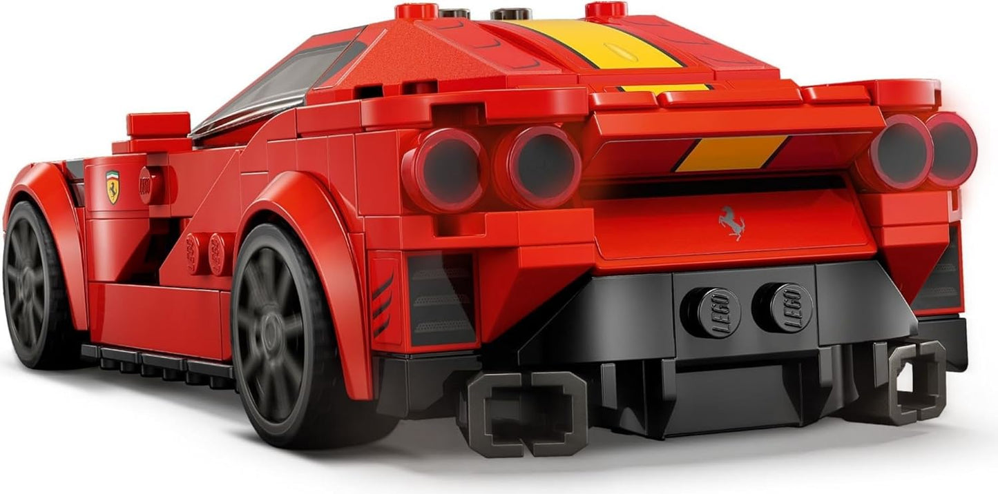 LEGO Speed Champions Ferrari 812 Competizione, Sports Car and Toy Model Kit, 2023 Series, Car Collectible Vehicle Set 76914